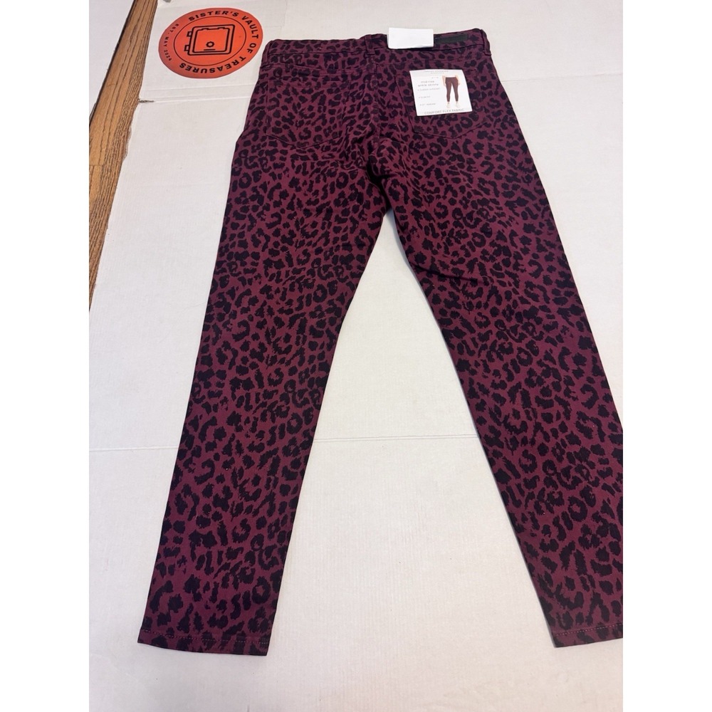 Social Standard by Sanctuary Women Ankle Skinny Sketchy Cheetah Jean 8